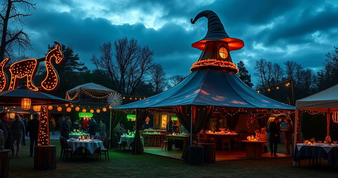 Locação de Tenda Chapéu de Bruxa para Festas