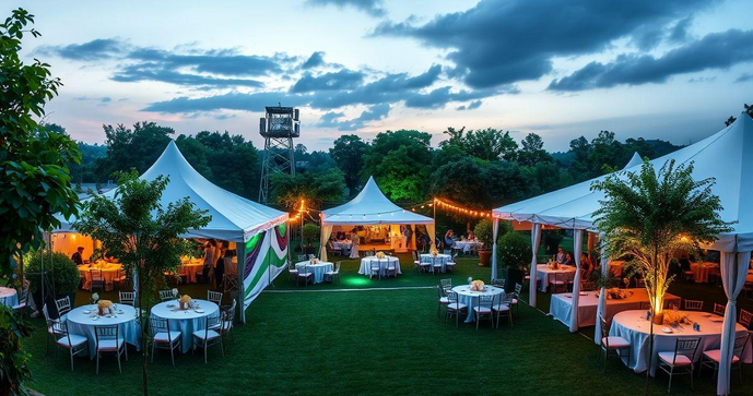Descubra como Locação de Tendas para Eventos Campinas transforma sua Festa